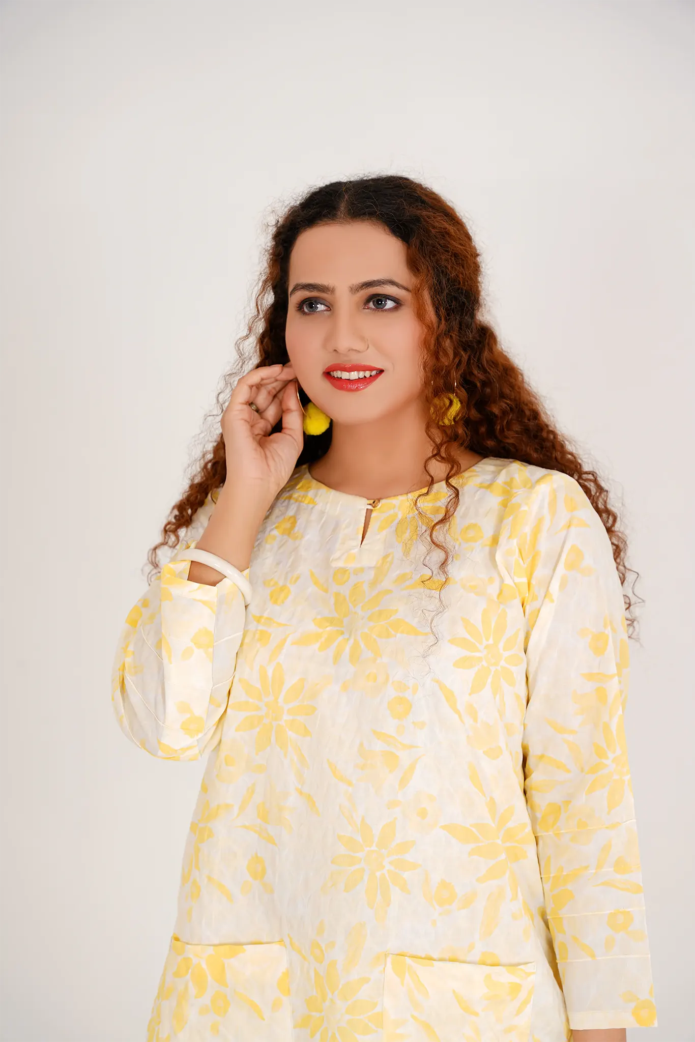 Yellow Printed Shirt